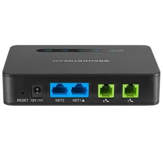 Grandstream HT812 (ATA), 2x FXS, 2 SIP fiók, 1x Gbit LAN, NAT router, 3-way conf., auto-provisi. Grandstream HT812 (ATA), 2x FXS, 2 SIP fiók, 1x Gbit LAN, NAT router, 3-way conf., auto-provisi.