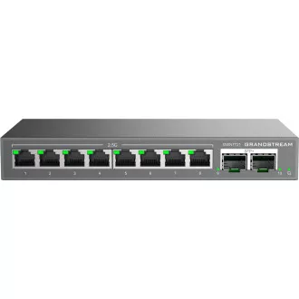 Grandstream GWN7721 L2 Lite menedzselt switch, 8x 2.5GbE RJ45, 2x 10G SFP