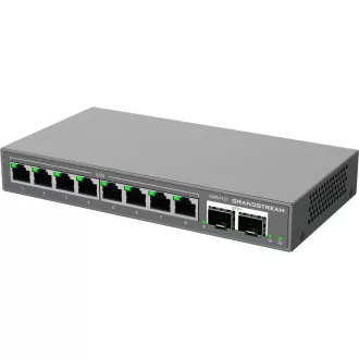 Grandstream GWN7721 L2 Lite menedzselt switch, 8x 2.5GbE RJ45, 2x 10G SFP