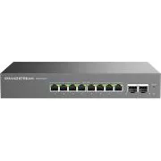 Grandstream GWN7721P L2 Lite menedzselt switch, 8x 2,5 GbE RJ45, 2x 10G SFP , PoE/PoE