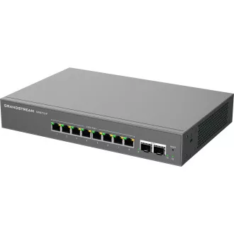 Grandstream GWN7721P L2 Lite menedzselt switch, 8x 2,5 GbE RJ45, 2x 10G SFP , PoE/PoE