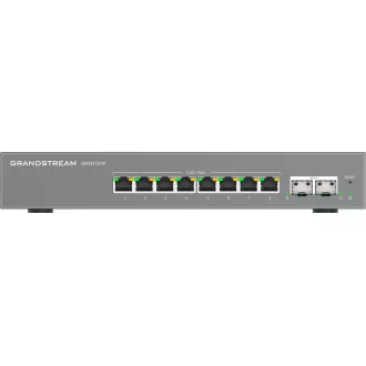 Grandstream GWN7721P L2 Lite menedzselt switch, 8x 2,5 GbE RJ45, 2x 10G SFP , PoE/PoE