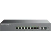 Grandstream GWN7721P L2 Lite menedzselt switch, 8x 2,5 GbE RJ45, 2x 10G SFP , PoE/PoE