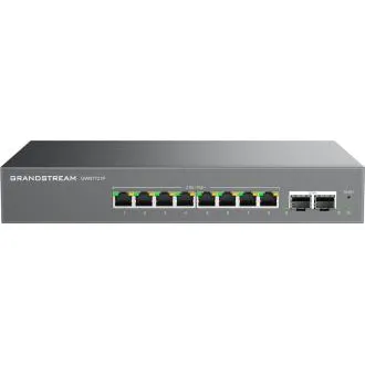 Grandstream GWN7721P L2 Lite menedzselt switch, 8x 2,5 GbE RJ45, 2x 10G SFP , PoE/PoE Grandstream GWN7721P L2 Lite menedzselt switch, 8x 2,5 GbE RJ45, 2x 10G SFP , PoE/PoE