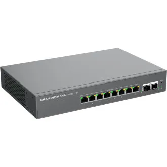 Grandstream GWN7721P L2 Lite menedzselt switch, 8x 2,5 GbE RJ45, 2x 10G SFP , PoE/PoE Grandstream GWN7721P L2 Lite menedzselt switch, 8x 2,5 GbE RJ45, 2x 10G SFP , PoE/PoE