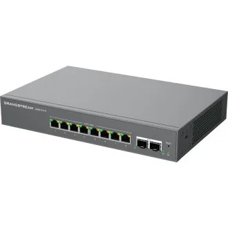 Grandstream GWN7721P L2 Lite menedzselt switch, 8x 2,5 GbE RJ45, 2x 10G SFP , PoE/PoE Grandstream GWN7721P L2 Lite menedzselt switch, 8x 2,5 GbE RJ45, 2x 10G SFP , PoE/PoE