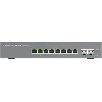 Grandstream GWN7721P L2 Lite menedzselt switch, 8x 2,5 GbE RJ45, 2x 10G SFP , PoE/PoE Grandstream GWN7721P L2 Lite menedzselt switch, 8x 2,5 GbE RJ45, 2x 10G SFP , PoE/PoE