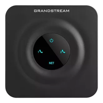 Grandstream HT802 V2 (ATA), 2x FXS, 2 SIP fiók, 1x LAN, 3-utas konf., automatikus rendelkezésre bocsátás
