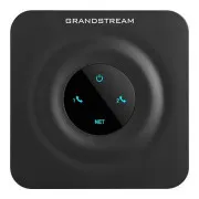Grandstream HT802 V2 (ATA), 2x FXS, 2 SIP fiók, 1x LAN, 3-utas konf., automatikus rendelkezésre bocsátás