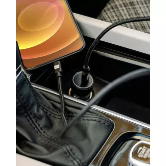 ER POWER 20W-os USB-C PD autós töltő - fekete