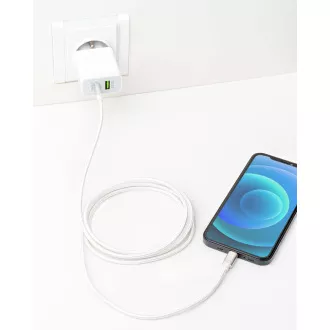 ER POWER kábel USB-C/C 3A 60W 120cm fehér