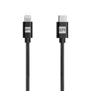 ER POWER USB-C/Lightning kábel 120cm fekete