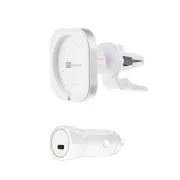 ER POWER AUTÓSZELLŐZTETŐ tartó MagSafe töltőhöz   20W-os autós töltő - fehér