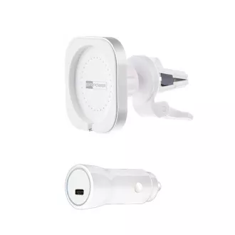 ER POWER AUTÓSZELLŐZTETŐ tartó MagSafe töltőhöz   20W-os autós töltő - fehér