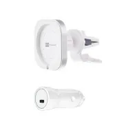 ER POWER AUTÓSZELLŐZTETŐ tartó MagSafe töltőhöz   20W-os autós töltő - fehér