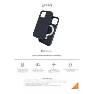 ZAGG GEAR4 D3O Rio Snap borító iPhone 12 mini fekete