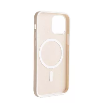 ER POWER CARNEVAL SNAP szilikon borítás iPhone 12/12 Pro készülékhez MagSafe-fel - bézs színben