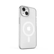 ER POWER szilikon borító CARNEVAL SNAP iPhone 14 készülékhez MagSafe-vel - fehér
