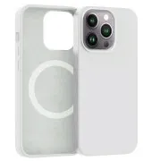 ER POWER szilikon borító CARNEVAL SNAP iPhone 14 Pro készülékhez MagSafe-fel - Fehér