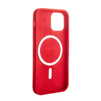 ER POWER szilikon borító CARNEVAL SNAP iPhone 12 mini készülékhez MagSafe-rel - Piros