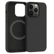ER POWER szilikon borító CARNEVAL SNAP iPhone 13 Pro Max készülékhez MagSafe-vel - Fekete