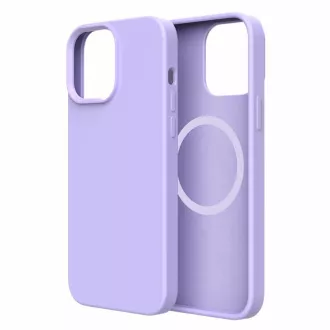 ER POWER CARNEVAL SNAP szilikon borítás iPhone 14 készülékhez MagSafe-fel - világos lila