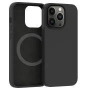 ER POWER CARNEVAL SNAP szilikon borítás iphone 14 Pro Max készülékhez MagSafe-fel - Fekete