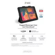 ZAGG billentyűzet Rugged Messenger Cover UK   VG IPad 9.7