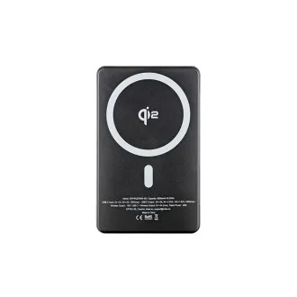 ER POWER Qi2 Dual PowerBank 5000mAh USB-C-vel - űrszürke színben