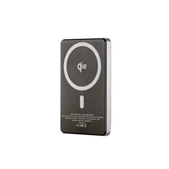 ER POWER Qi2 Dual PowerBank 5000mAh USB-C-vel - űrszürke színben