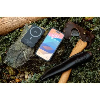 ER POWER Qi2 Dual PowerBank 5000mAh USB-C-vel - űrszürke színben