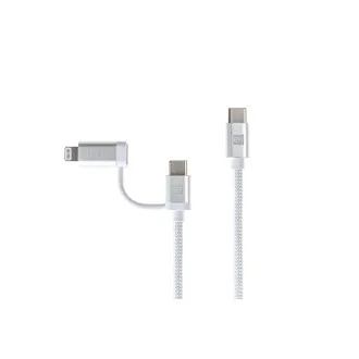 ER POWER kettős kábel USB-C C/L Mfi 100cm fehér