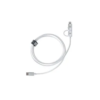 ER POWER kettős kábel USB-C C/L Mfi 100cm fehér