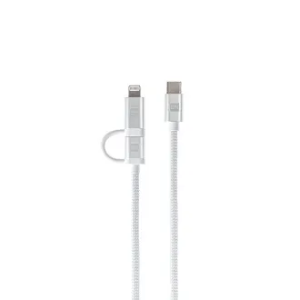 ER POWER kettős kábel USB-C C/L Mfi 200cm fehér