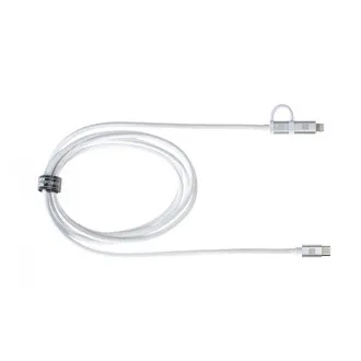 ER POWER kettős kábel USB-C C/L Mfi 200cm fehér