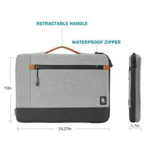 Seine Scene Laptop táska Seine Scene Dijon Sleeve 13,6" - szürke