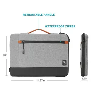 Seine Scene Laptop táska Seine Scene Dijon táska 16" - szürke Seine Scene Laptop táska Seine Scene Dijon táska 16" - szürke