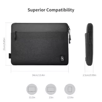 Seine Scene Laptop táska Seine Scene Valence 13,6'' - fekete