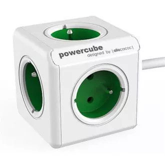 Aljzathosszabbítás. PowerCube EXTENDED, zöld, 5 aljzat, 1,5 m kábel Aljzathosszabbítás. PowerCube EXTENDED, zöld, 5 aljzat, 1,5 m kábel