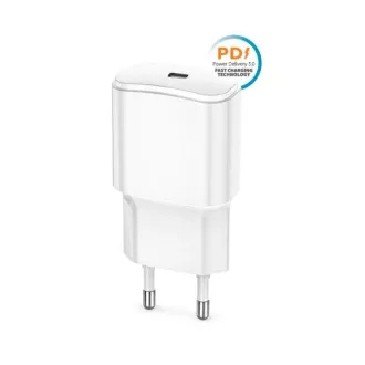 Gyorstöltő Forever TC-01 PD 1x USB-C 20W fehér Gyorstöltő Forever TC-01 PD 1x USB-C 20W fehér