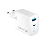 Forever TC-06-20AC PD QC 1x USB-C 1x USB 20W fehér