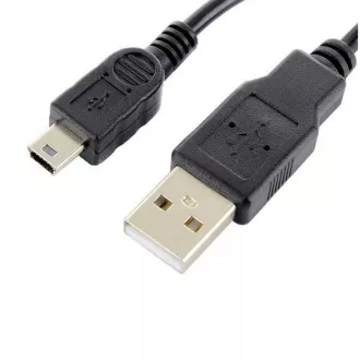 Forever USB/miniUSB adatkábel 1m 1A fekete