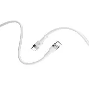 Forever Flexibilis USB-C/USB-C adatkábel 2m 100W fehér