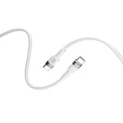 Forever Flexibilis USB-C/USB-C adatkábel 2m 100W fehér