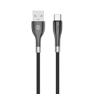 Forever Sleek USB/USB-C adatkábel 1m 3A fekete