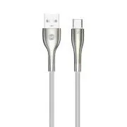 Forever Sleek USB/USB-C adatkábel 1m 3A fehér