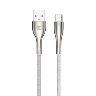 Forever Sleek USB/USB-C adatkábel 1m 3A fehér