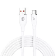 Forever USB/USB-C adatkábel 1m 66W fehér