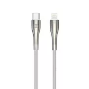 Forever USB-C/Lightning adatkábel 1m 27W fehér
