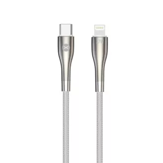 Forever USB-C/Lightning adatkábel 1m 27W fehér